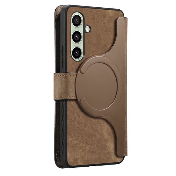 Caseneo Plånboksfodral För Galaxy A26 Magnetic Läder - Brun Brun
