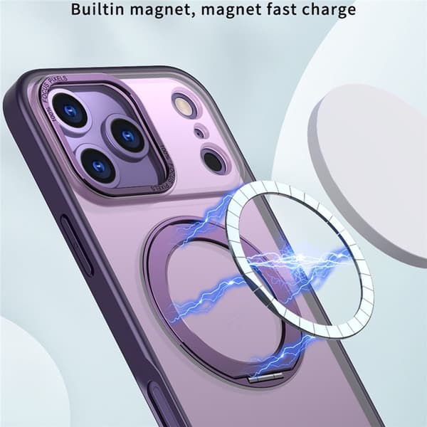 Mobilskal till iPhone 17 Pro Max MagSafe Kickstand - Lila Lila