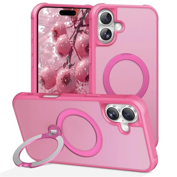 Mobilskal till iPhone 17 MagSafe Kickstand TPU + PC - Rosa Rosa