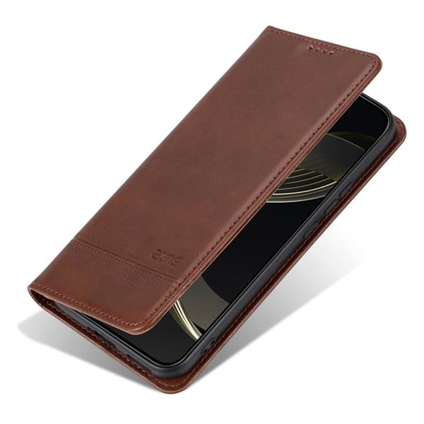 AZNS Xiaomi 14T Plånboksfodral Konstläder - Brun