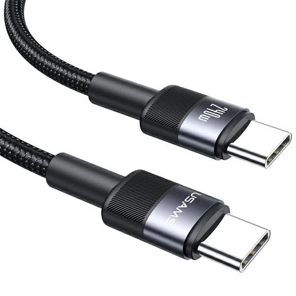 USAMS SY Series USB-C/USB-C Kabel flätad 240W 1,2 m SJ727USB01 – Stål