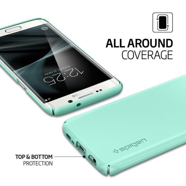 SPIGEN Thin Fit Skal till Samsung Galaxy S7 Edge - Mint Turkos