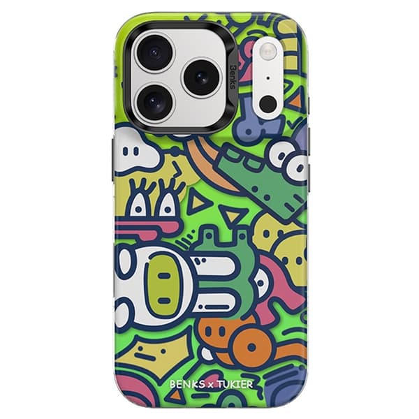 BENKS Mobilskal till iPhone 17 Pro MagSafe Cartoon Pattern Flerfärgad