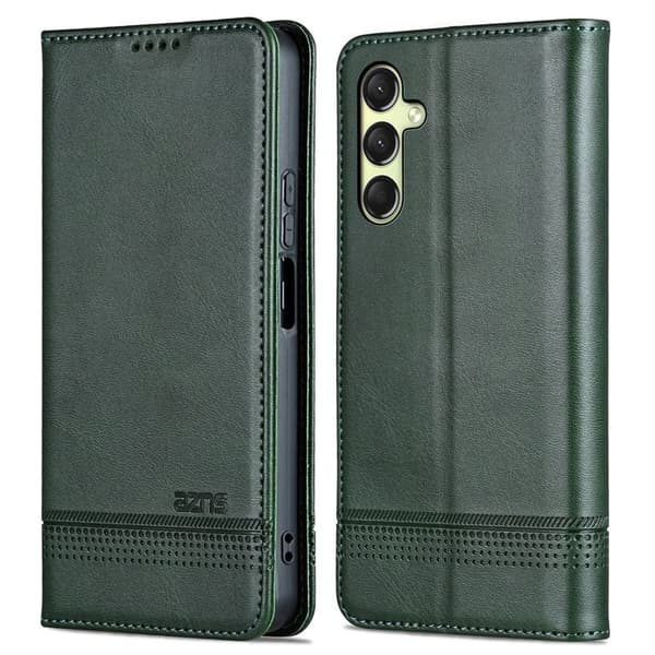 AZNS Samsung Galaxy A16 Plånboksfodral Konstläder - Grön