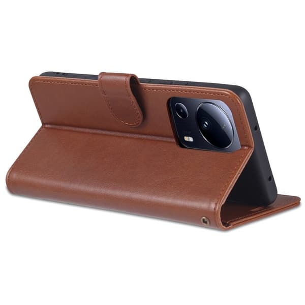 AZNS Xiaomi 13 Lite / Civi 2 5G Plånboksfodral Konstläder - Brun