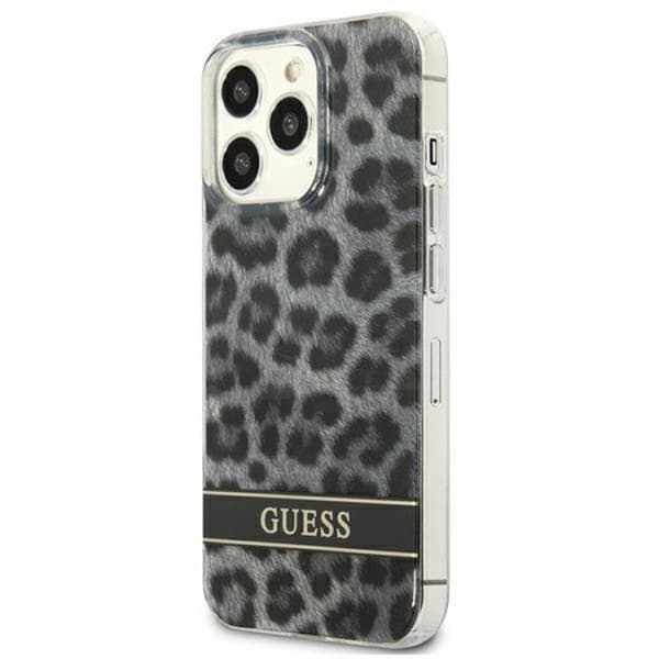 Guess iPhone 13 Pro Mobilskal Leopard - Grå Grå