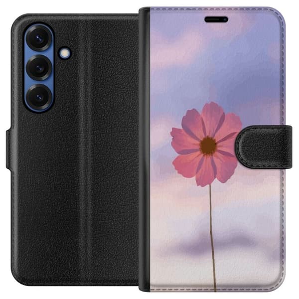 Plånboksfodral till Samsung Galaxy S25+ med Rosa blomma