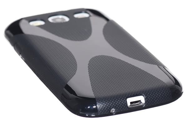 FlexiCase-kuori Samsung Galaxy S3 i9300:lle (musta) Black