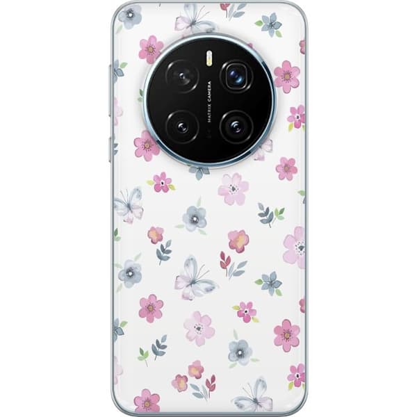 Mobilskal till Honor Magic7 Pro med Blommor och fjärillar
