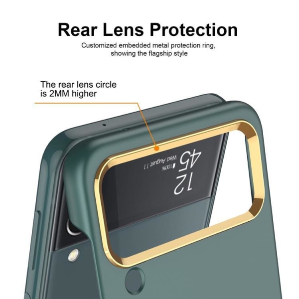 GKK Galaxy Z Flip 4 Case Ultra Thin - Sopivan vihreä