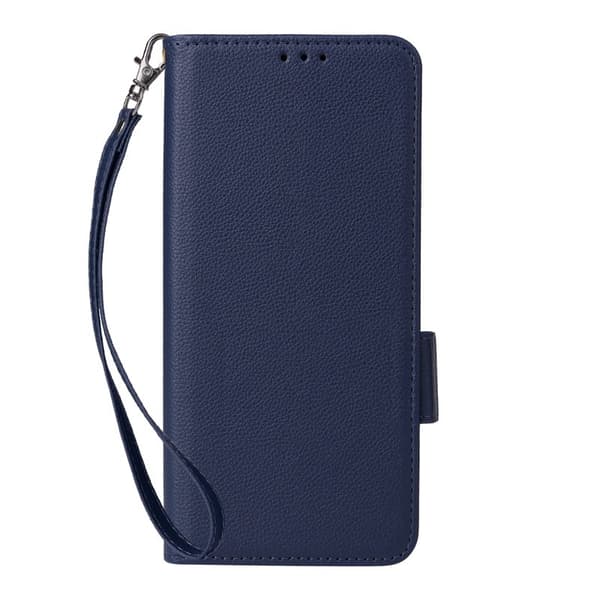Litchi Oppo Find X9 Pro 5G Plånboksfodral Konstläder - Blå