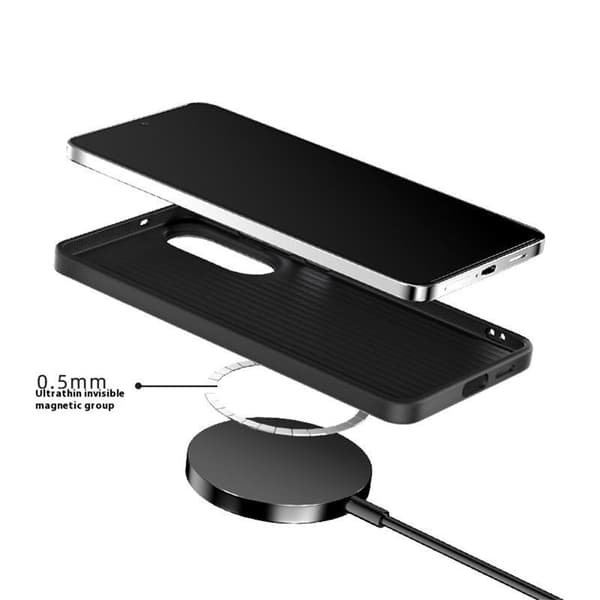ABEEL Mobilskal till Samsung Galaxy S25 Edge MagSafe Äkta Läder Grön