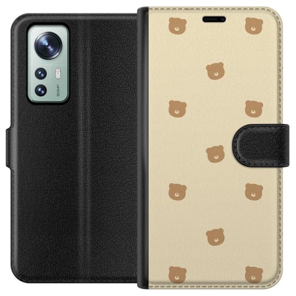 Plånboksfodral till Xiaomi 12 med Björnmönster