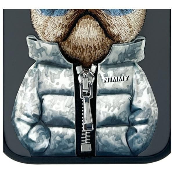 Nimmy Telefontaske til iPhone 16 Cool & Cute 2.0 Dog - Sort Black