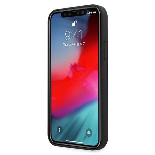 MINI Silicone Tone On Tone -kuori iPhone 12 Pro Max - Musta Black