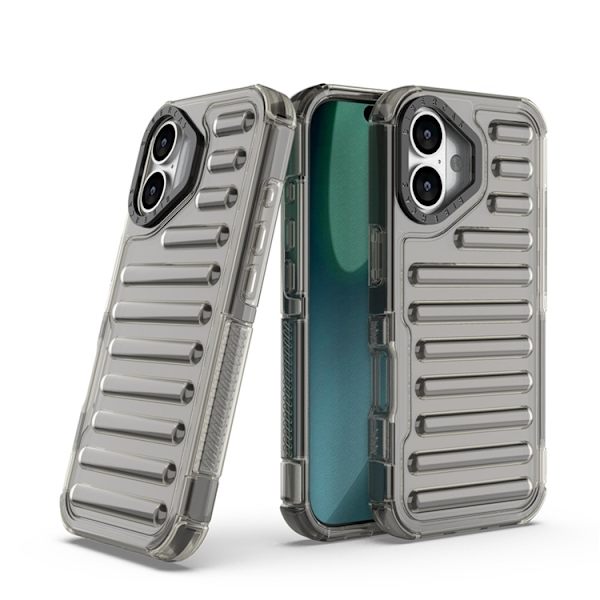 Mobilskal till iPhone 17 Stripe Design Detachable - Grå Grå
