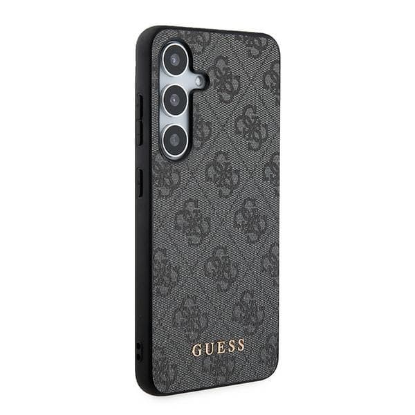 Guess telefontaske til Galaxy S24 MagSafe 4G Metal Guld Logo - Sort