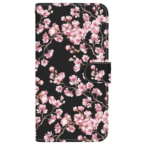 Plånboksfodral för Samsung Galaxy S26 Plus Anti-Drop Konstläder - Plommonblomma
