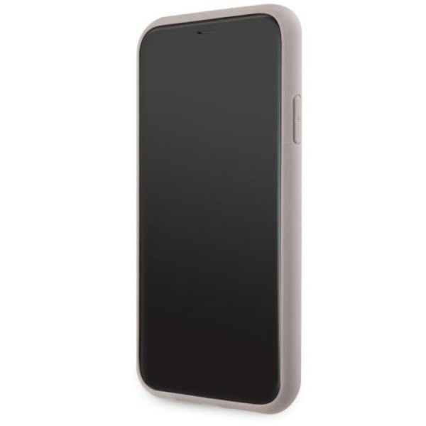 Guess iPhone 11/XR -mobiilisuojus MagSafe 4G painetut raidat - vaaleanpunainen