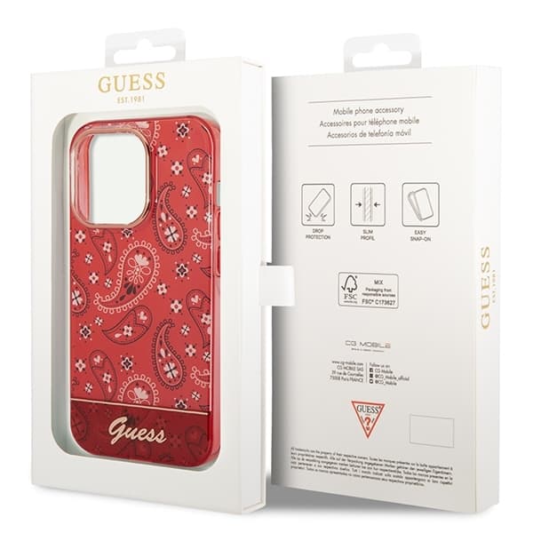 Guess Mobilskal till iPhone 14 Pro MagSafe Bandana Paisley