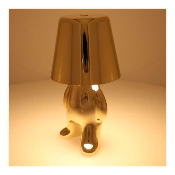 Sengebordlampe GOLD MAN Stående (model 8) MLTL Guld
