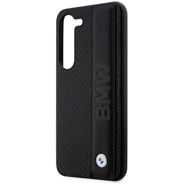 BMW Galaxy S23 Plus Skal Läder Textured & Stripe - Svart Svart