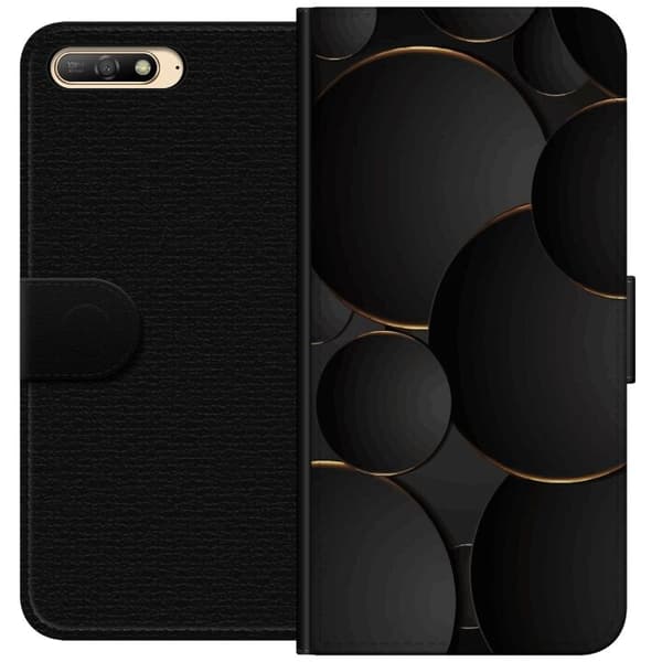 Pung Taske til Huawei Y6 (2018) med luksus cirkler