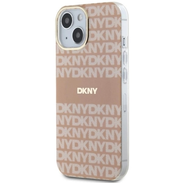 DKNY iPhone 15/14 Plus Mobilskal Magsafe IML Mono & Stripe - Rosa