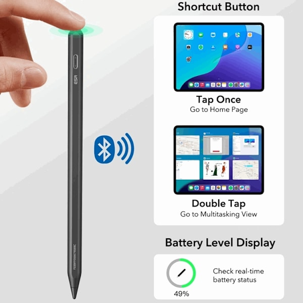 ESR Stylus Pen Geo Digital Magnetisk - Sort Svart