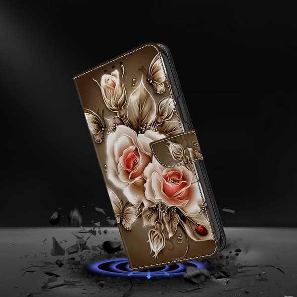Plånboksfodral för Samsung Galaxy S26 Konstläder Ställ - Brun Rosé