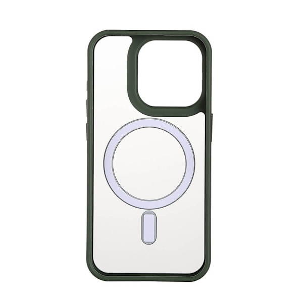 ONSALA Mobilskal Bumper MagSeries Green & Clear - iPhone 15 Pro