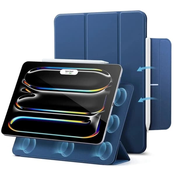 ESR iPad Pro 13" Fodral Rebound Magnetic - Marinblå Blå