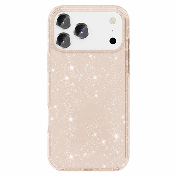 AMORUS Mobilskal till iPhone 17 Pro Max Shockproof - GlitterGuld Guld