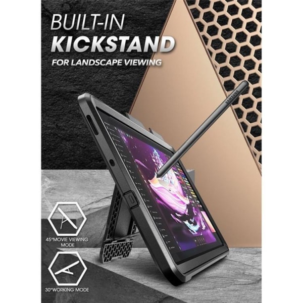 Supcase Galaxy Tab S6 Lite (2020/2022) Should Unicorn Beetle Pro - Black