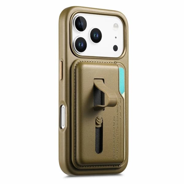 Mobilskal till iPhone 17 Pro Max Magsafe Detachable korthållare - Khaki Beige