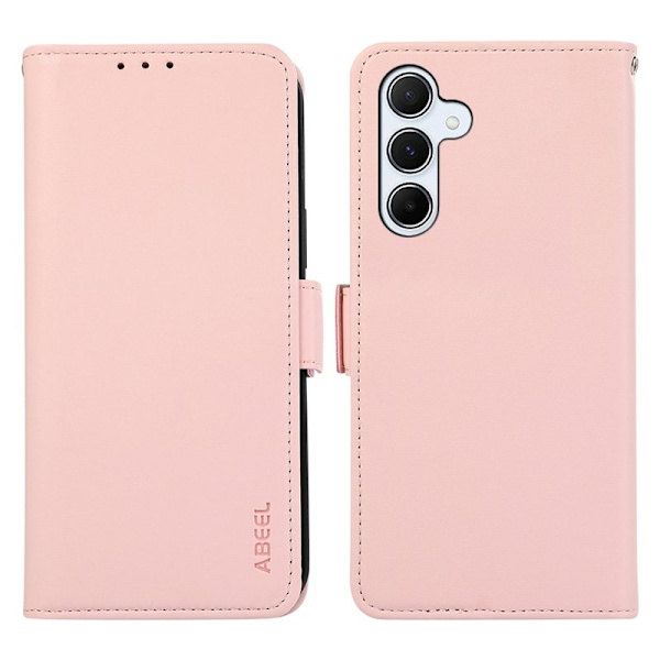 ABEEL Samsung Galaxy S23 FE Plånboksfodral RFID-Skydd Konstläder Rosa