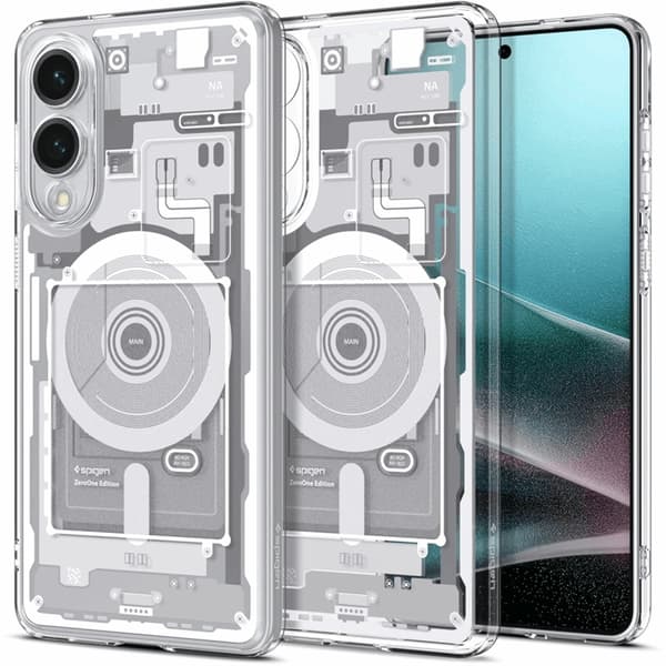 Spigen Mobilskal till Galaxy S25 Edge Magsafe Ultra Hybrid Zero One Vit