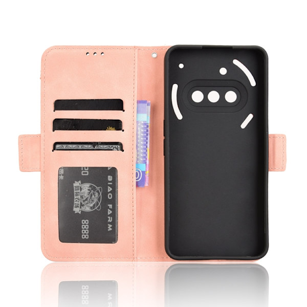 Nothing Phone (3a) Plånboksfodral Läder - Rosa Rosa