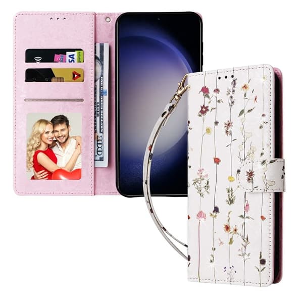 Samsung Galaxy S26 / S26 Pro Plånboksfodral RFID-Skydd Blommor - Liten Blomma
