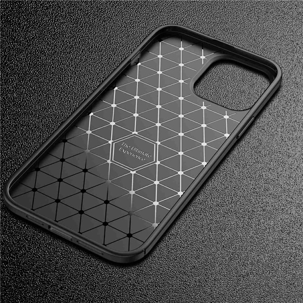 iPhone 14 Pro Max Skal Carbon Shock-Proof - Svart Svart