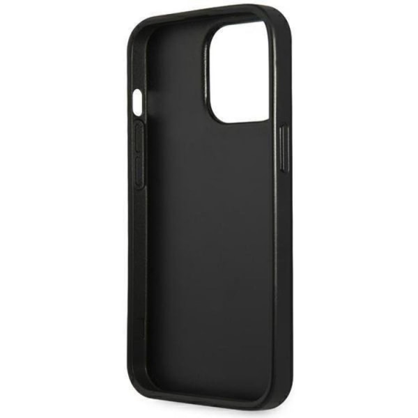 GUESS iPhone 14 Pro Case Saffiano Triangle -logo - musta