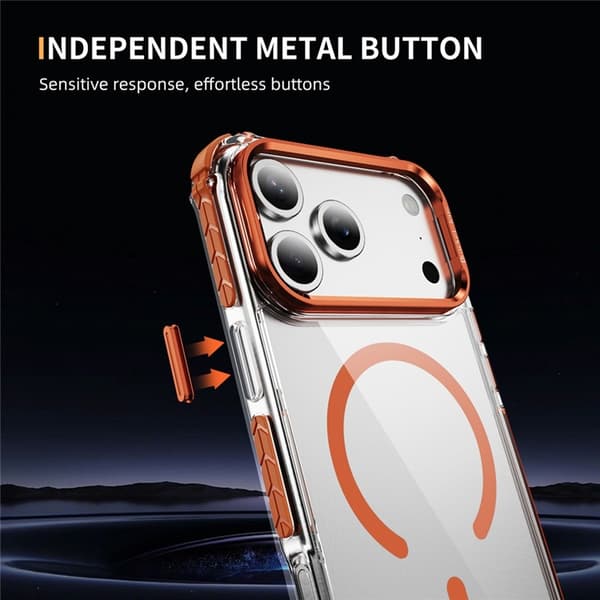 Mobilskal till iPhone 17 Pro Max MagSafe Kickstand - Orange Orange