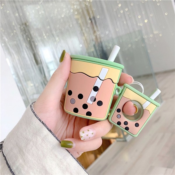 AirPods Pro Skal Boba Milk Tea Silikon - Orange