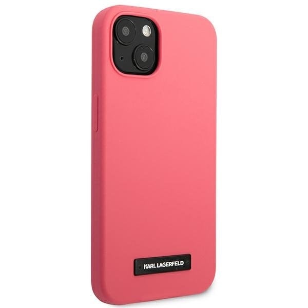 Karl Lagerfeld iPhone 13 mini Skal Silicone Plaque - Fuchsia