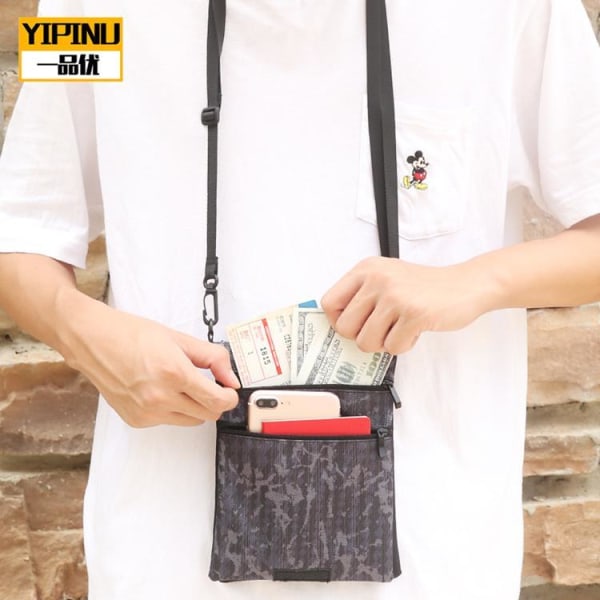 YIPINU Vandtætte Multipocket Neck Strap Tasker - Grå