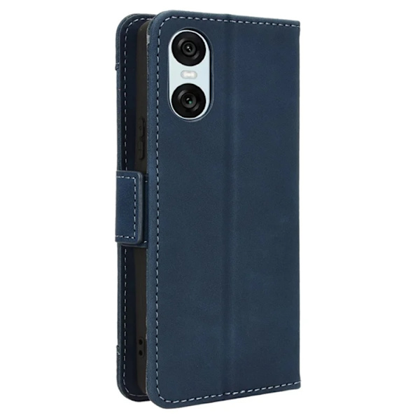 Sony Xperia 10 VI Plånboksfodral Konstläder - Blå Blå