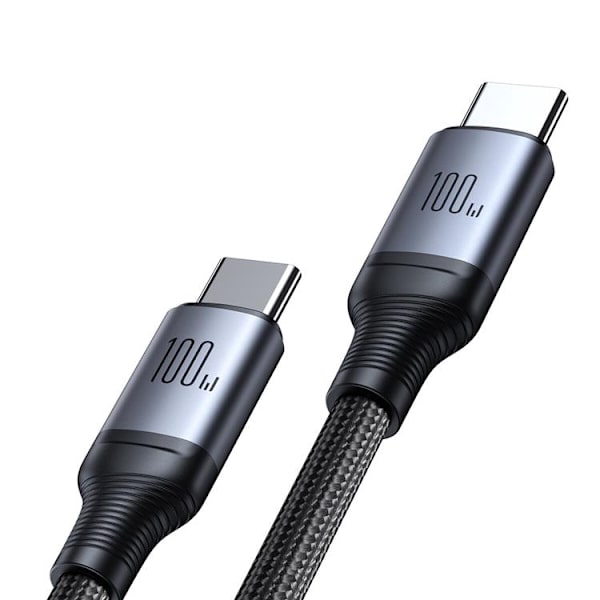 Joyroom 2i1 USB-C til USB-C 100W Kabel 1,5m - Sort Black