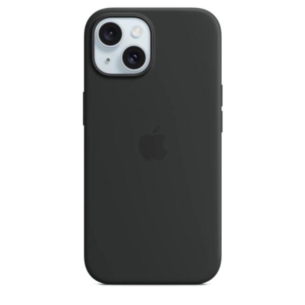 Apple iPhone 15 mobiltaske Magsafe Silikone - Sort