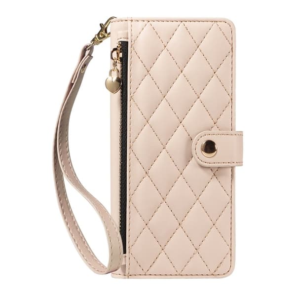 Rhombus Samsung Galaxy S26 Plånboksfodral Konstläder Ställ - Beige
