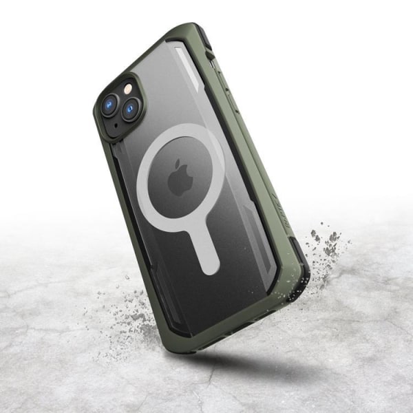 Raptic iPhone 14 etui Magsafe Secure Armored - Grøn